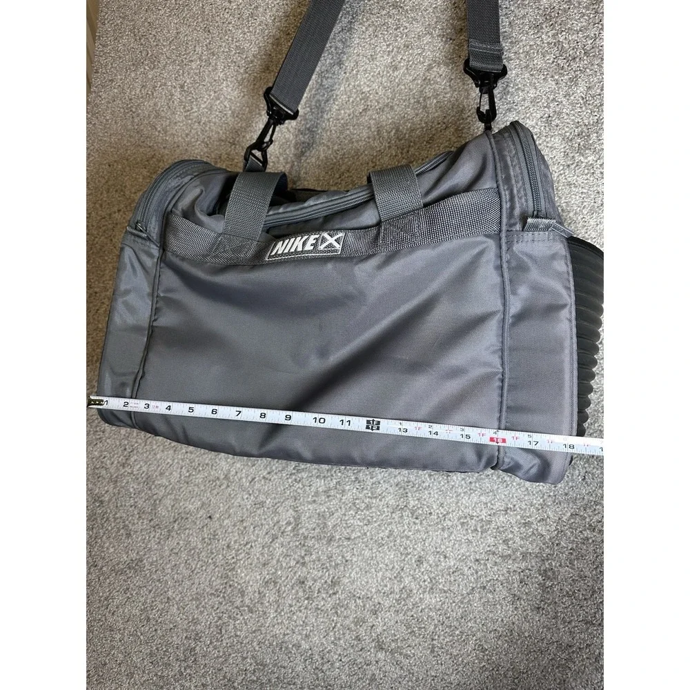Vintage 80s 90s Nike X Sports Ball Equipment Duffel Bag Gray Basketball 18